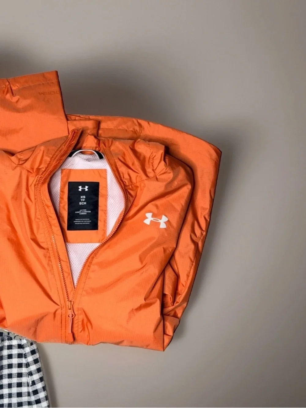Under Armour Kids Orange Hooded Swim Rashguard Jacket